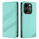 For Infinix Hot 40i Embossed Multi-functional Wallet Retro Leather Phone Case(Mint Green) - 2