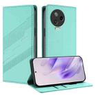 For Infinix Note 12 Pro 4G Embossed Multi-functional Wallet Retro Leather Phone Case(Mint Green) - 1