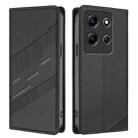 For Infinix Note 30i Embossed Multi-functional Wallet Retro Leather Phone Case(Black) - 2