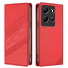 For Infinix Note 30i Embossed Multi-functional Wallet Retro Leather Phone Case(Red) - 2