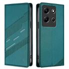 For Infinix Note 30i Embossed Multi-functional Wallet Retro Leather Phone Case(Dark Green) - 2