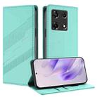 For Infinix Note 30 Pro Embossed Multi-functional Wallet Retro Leather Phone Case(Mint Green) - 1