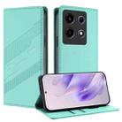 For Infinix Note 30 VIP Embossed Multi-functional Wallet Retro Leather Phone Case(Mint Green) - 1