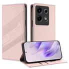 For Infinix Note 30 VIP Embossed Multi-functional Wallet Retro Leather Phone Case(Pink) - 1