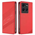 For Infinix Note 30 5G Embossed Multi-functional Wallet Retro Leather Phone Case(Red) - 2