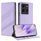 For Infinix Note 30 5G Embossed Multi-functional Wallet Retro Leather Phone Case(Light Purple) - 1