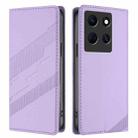 For Infinix Note 30 5G Embossed Multi-functional Wallet Retro Leather Phone Case(Light Purple) - 2