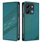 For Infinix Smart 7 Embossed Multi-functional Wallet Retro Leather Phone Case(Dark Green) - 2