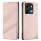 For Infinix Smart 7 Embossed Multi-functional Wallet Retro Leather Phone Case(Pink) - 2