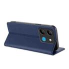 For Infinix Smart 7 Embossed Multi-functional Wallet Retro Leather Phone Case(Dark Blue) - 3