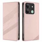 For Infinix Smart 7 HD Embossed Multi-functional Wallet Retro Leather Phone Case(Pink) - 2