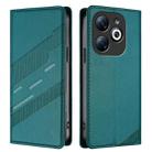 For Infinix Smart 8 Pro Embossed Multi-functional Wallet Retro Leather Phone Case(Dark Green) - 2