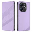 For Infinix Smart 8 Pro Embossed Multi-functional Wallet Retro Leather Phone Case(Light Purple) - 2
