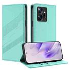 For Infinix Zero 20 Embossed Multi-functional Wallet Retro Leather Phone Case(Mint Green) - 1