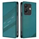 For Infinix Zero 30 4G Embossed Multi-functional Wallet Retro Leather Phone Case(Dark Green) - 2