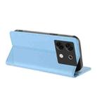 For Infinix Zero 30 5G Embossed Multi-functional Wallet Retro Leather Phone Case(Light Blue) - 3
