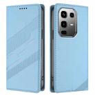 For Infinix Note 50 Pro+ 5G Embossed Multi-functional Wallet Retro Leather Phone Case(Light Blue) - 2