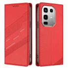 For Infinix Note 50 Pro 4G Embossed Multi-functional Wallet Retro Leather Phone Case(Red) - 2