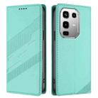 For Infinix Note 50 Pro 4G Embossed Multi-functional Wallet Retro Leather Phone Case(Mint Green) - 2