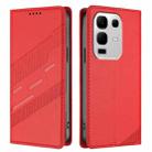 For Infinix Note 50s 5G Embossed Multi-functional Wallet Retro Leather Phone Case(Red) - 2