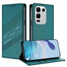 For Infinix Note 50s 5G Embossed Multi-functional Wallet Retro Leather Phone Case(Dark Green) - 1