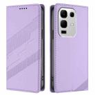 For Infinix Note 50x 5G Embossed Multi-functional Wallet Retro Leather Phone Case(Light Purple) - 2
