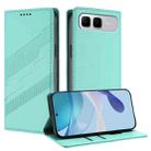 For Infinix Smart 10 Plus 4G Embossed Multi-functional Wallet Retro Leather Phone Case(Mint Green) - 1