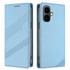 For Infinix Smart 10 4G Embossed Multi-functional Wallet Retro Leather Phone Case(Light Blue) - 2
