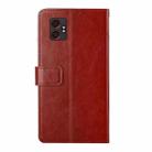For Samsung Galaxy XCover7 Pro Y-shaped Pattern Flip Leather Phone Case(Brown) - 3