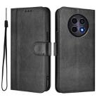For Realme 12 5G / 12x 5G / C65 5G Global Line Splicing Buckle Retro Leather Phone Case(Black) - 2