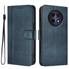 For Realme 12 5G / 12x 5G / C65 5G Global Line Splicing Buckle Retro Leather Phone Case(Dark Blue) - 2