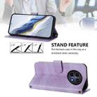 For Realme 12 5G / 12x 5G / C65 5G Global Line Splicing Buckle Retro Leather Phone Case(Purple) - 3