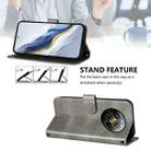 For Realme 13 4G / 12 4G / P1 5G Global Line Splicing Buckle Retro Leather Phone Case(Grey) - 3