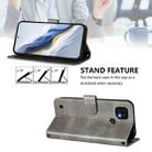 For Realme C20 / C11 2021 / C21 Line Splicing Buckle Retro Leather Phone Case(Grey) - 3