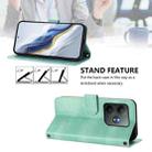 For Realme GT 6 5G / GT 6T 5G Global Line Splicing Buckle Retro Leather Phone Case(Mint) - 3