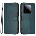 For Realme GT 7 Pro / GT7 Pro Racing Line Splicing Buckle Retro Leather Phone Case(Dark Green) - 2