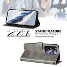 For Realme Note 60 4G Global / C61 4G India Line Splicing Buckle Retro Leather Phone Case(Grey) - 3