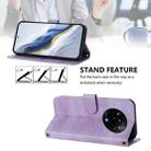 For Realme 14 Pro 5G India Line Splicing Buckle Retro Leather Phone Case(Purple) - 3