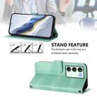 For Realme V70 5G / C75 5G Line Splicing Buckle Retro Leather Phone Case(Mint) - 3