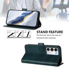 For Realme C71 4G Global Line Splicing Buckle Retro Leather Phone Case(Dark Green) - 3