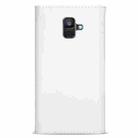 For Samsung Galaxy A6 (2018) Skin Feel Zipper Horizontal Flip Leather Case with Holder & Card Slots & Photo Frame & Lanyard & Long Rope(White) - 3