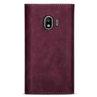 For Samsung Galaxy J4 (2018) Skin Feel Zipper Horizontal Flip Leather Case with Holder & Card Slots & Photo Frame & Lanyard & Long Rope(Wine Red) - 3
