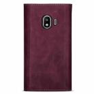 For Samsung Galaxy J4 (2018) Skin Feel Zipper Horizontal Flip Leather Case with Holder & Card Slots & Photo Frame & Lanyard & Long Rope(Wine Red) - 3