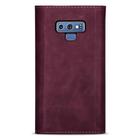 For Samsung Galaxy Note9 Skin Feel Zipper Horizontal Flip Leather Case with Holder & Card Slots & Photo Frame & Lanyard & Long Rope(Wine Red) - 3