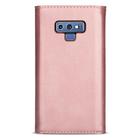 For Samsung Galaxy Note9 Skin Feel Zipper Horizontal Flip Leather Case with Holder & Card Slots & Photo Frame & Lanyard & Long Rope(Rose Gold) - 3