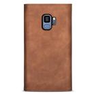 For Samsung Galaxy S9 Skin Feel Zipper Horizontal Flip Leather Case with Holder & Card Slots & Photo Frame & Lanyard & Long Rope(Brown) - 3