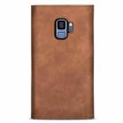 For Samsung Galaxy S9 Skin Feel Zipper Horizontal Flip Leather Case with Holder & Card Slots & Photo Frame & Lanyard & Long Rope(Brown) - 3