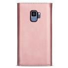 For Samsung Galaxy S9 Skin Feel Zipper Horizontal Flip Leather Case with Holder & Card Slots & Photo Frame & Lanyard & Long Rope(Rose Gold) - 3