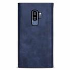 For Samsung Galaxy S9+ Skin Feel Zipper Horizontal Flip Leather Case with Holder & Card Slots & Photo Frame & Lanyard & Long Rope(Blue) - 3