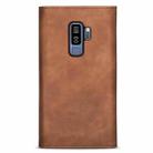 For Samsung Galaxy S9+ Skin Feel Zipper Horizontal Flip Leather Case with Holder & Card Slots & Photo Frame & Lanyard & Long Rope(Brown) - 3